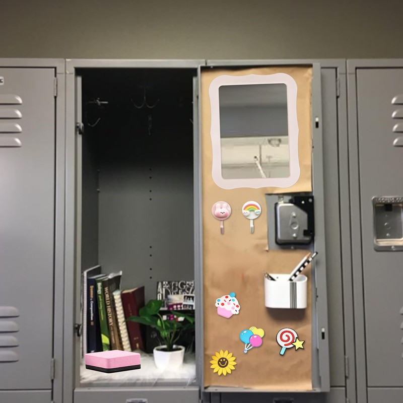 17 PCS Locker Accessories Kits for Girls with Magnetic Whiteboard