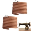 Huybaa 2 x leather straps with hooks, 183 cm, V-belt,