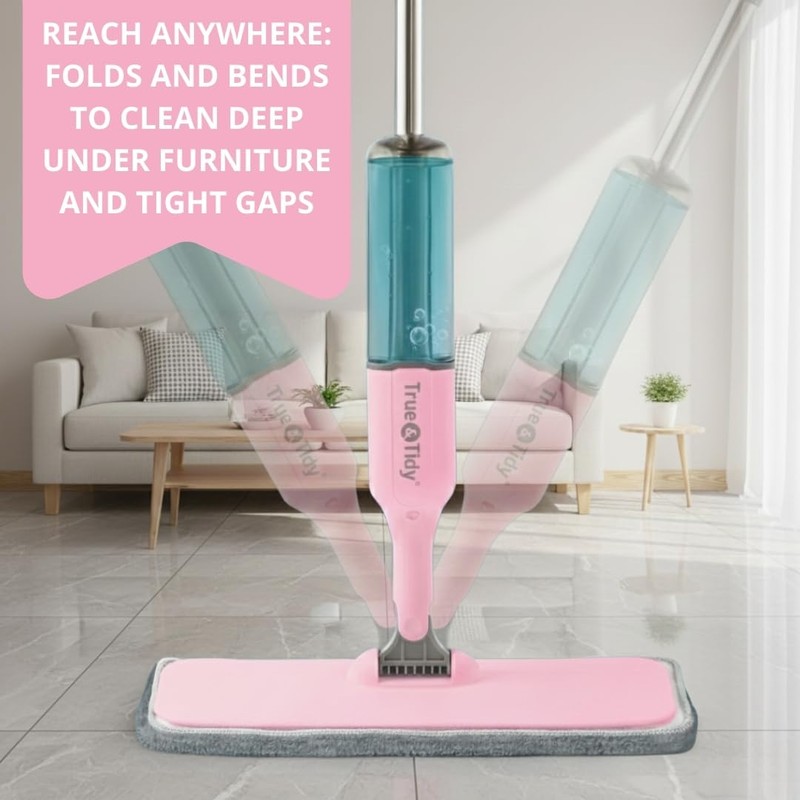 Heavy Duty Spray Mop for Floor Cleaning, Refillable Water Bottle,