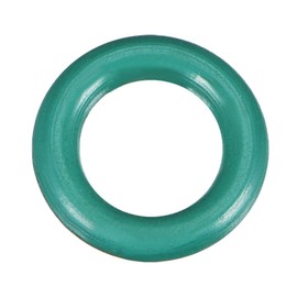 sourcing map Pack of 3 Fluororubber O-Rings FKM Seal Green Metric Fluoroelastomer for Machine Sanitary 2 mm Width
