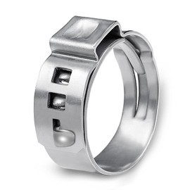 PADTON 50 PCS 3/4 Inch PEX Cinch Clamp Rings, Stainless Steel Pex Fittings Crimp Rings Pinch Clamps for PEX Tubing Pipe Fitting Connections (3/4 Inch)