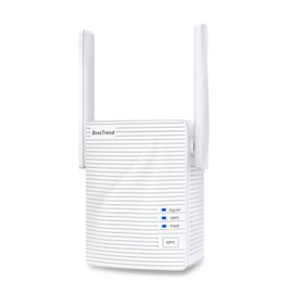 BrosTrend WiFi Extender AC1200 WiFi Booster and Signal Amplifier, 1200Mbps Dual Band WiFi Extender Signal Booster for Home Coverage Up to 1600 sq.ft. Internet Booster, WPS Easy Setup, Wall Plug Design