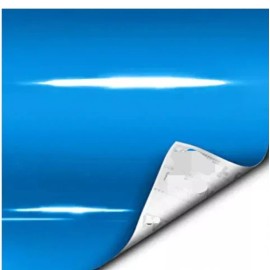 23766  C8 Corvette RAPID BLUE 'TEAM CORVETTE' PLAIN BLANK VINYL INSERT!  2IN X 7IN