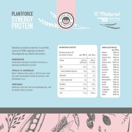 Plantforce Synergy Protein Natural - Raw Vegan Proteins - 800g