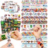 96 PCS World Flag Party Favors – 72 Pre-Cut Temporary