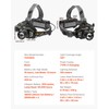VEVOR Headlamp, Bright LED Rechargeable Headlight, Lightweight Head Flashlight with