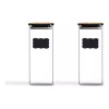 Baum Brothers Set 2 Pz Frasco Hermetico Borosilicato Tapa De
