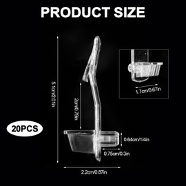 20pcs Self Locking Shelf Support Pegs, Clear Plastic Shelf Pins Self-Locking Bracket Clips Replacement Shelf Pegs Shelving Pegs for 1/4in Diameter Holes & 0.79in Shelves Furniture Kitchen Cabinet