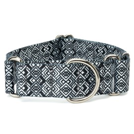 Country Brook Petz - Art Deco Chevrons Martingale Dog Collar - Abstract Collection Featuring Geometric Designs (1 1/2 Inch, Large)