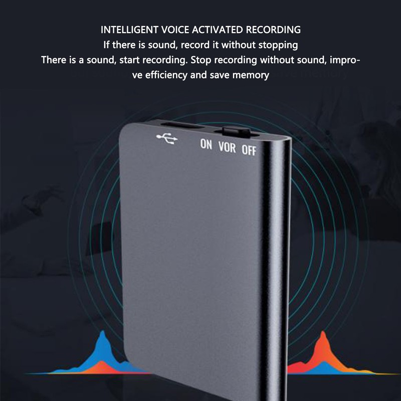 Voice Recorder HD Noise Reduction Ultra Long Standby Sound Activated