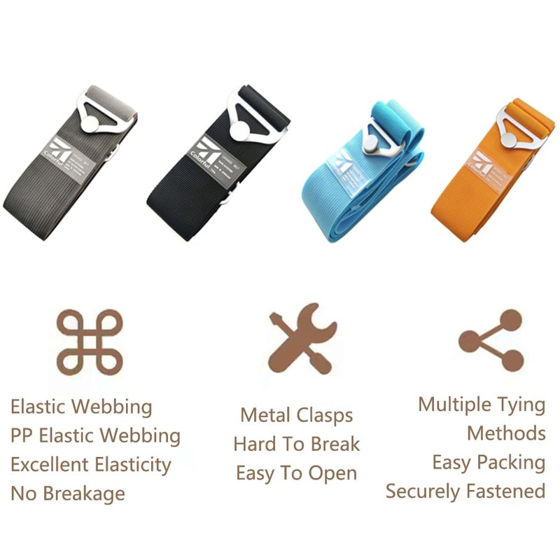 Luggage Straps for Suitcases, Adjustable Suitcase Belt Elastic Backpack Straps