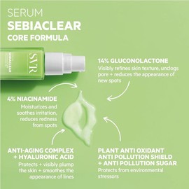 SVR Sebiaclear Face Serum – Retinoid Alternative with Niacinamide & Hyaluronic Acid | Controls Breakouts, Reduces Fine Lines & Unclogs Pores, 1 fl.oz