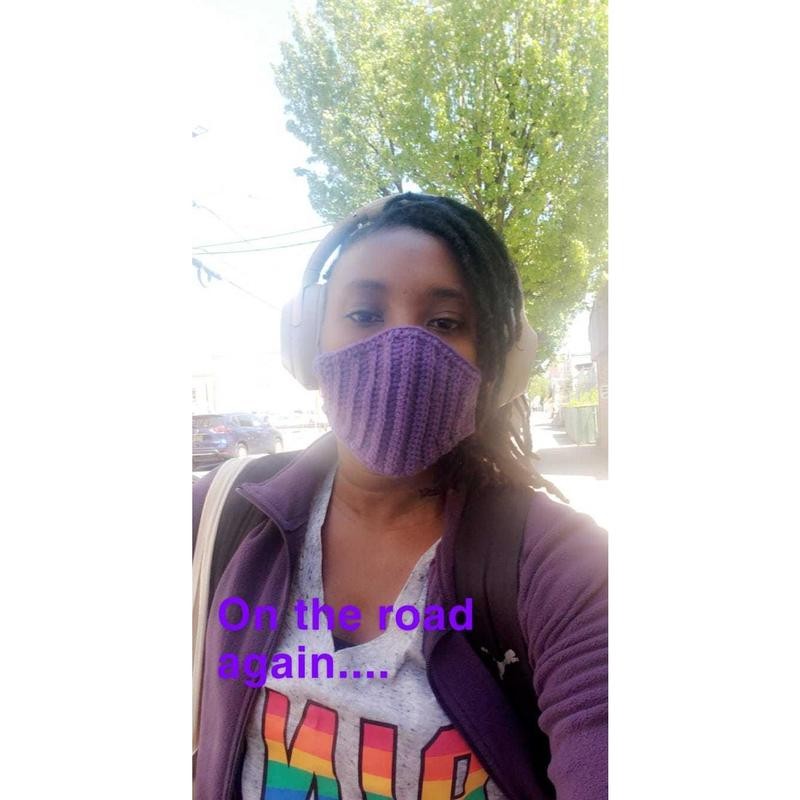 Iris Crochet Face Mask - Size: ADULT SMALL