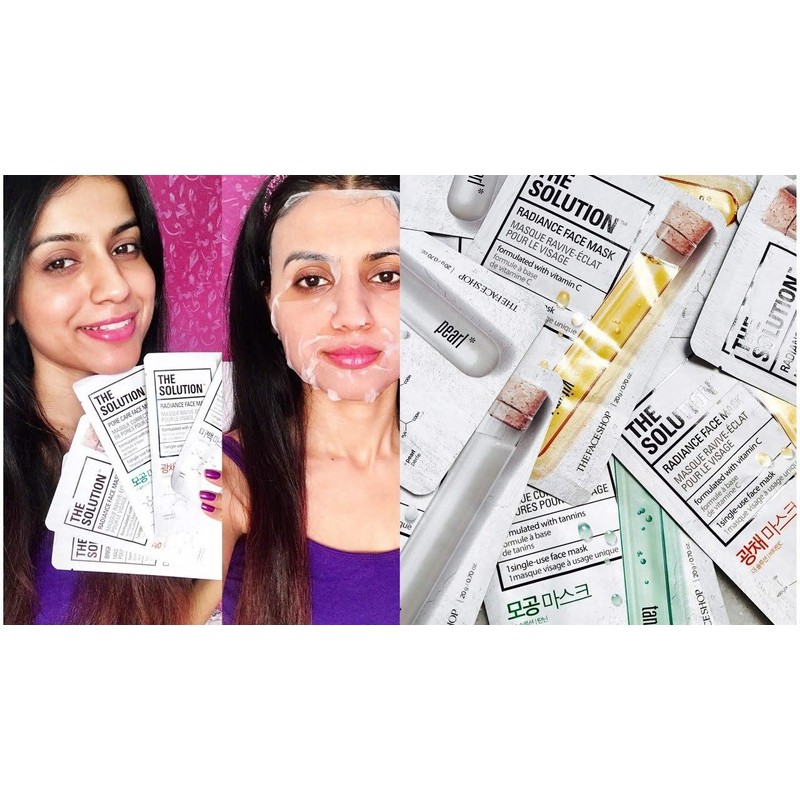 THE FACE SHOP The Solution Double-up X2 Mask Sheets x