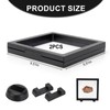 Kcgani 2 Pack 5.5 Inch Shark Tooth Holder Floating Frame