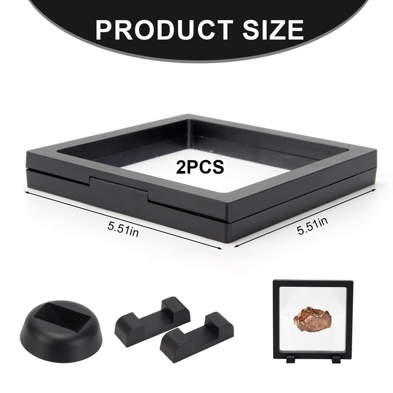 Kcgani 2 Pack 5.5 Inch Shark Tooth Holder Floating Frame