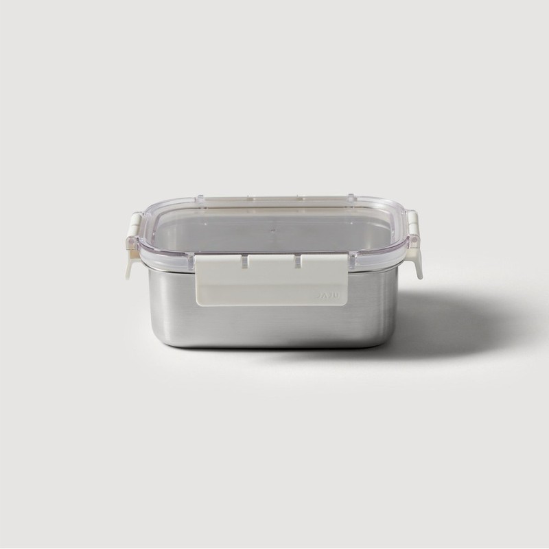 JAJU [JAJU] Stainless Modular Airtight Container 800ml White