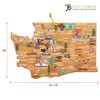 Totally Bamboo Washington State Shaped Cutting Board and Charcuterie Serving