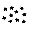 Miniblings 10 Iron-On Transfers Star 25 mm Flock Stars Colours