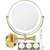 Benbilry 9" Large Size Wall Mounted Lighted Makeup Vanity Mirror,