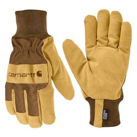 Carhartt Men's GL0842M Storm Defender™ Insulated Knit Cuff Glove - Medium - Brown/Barley