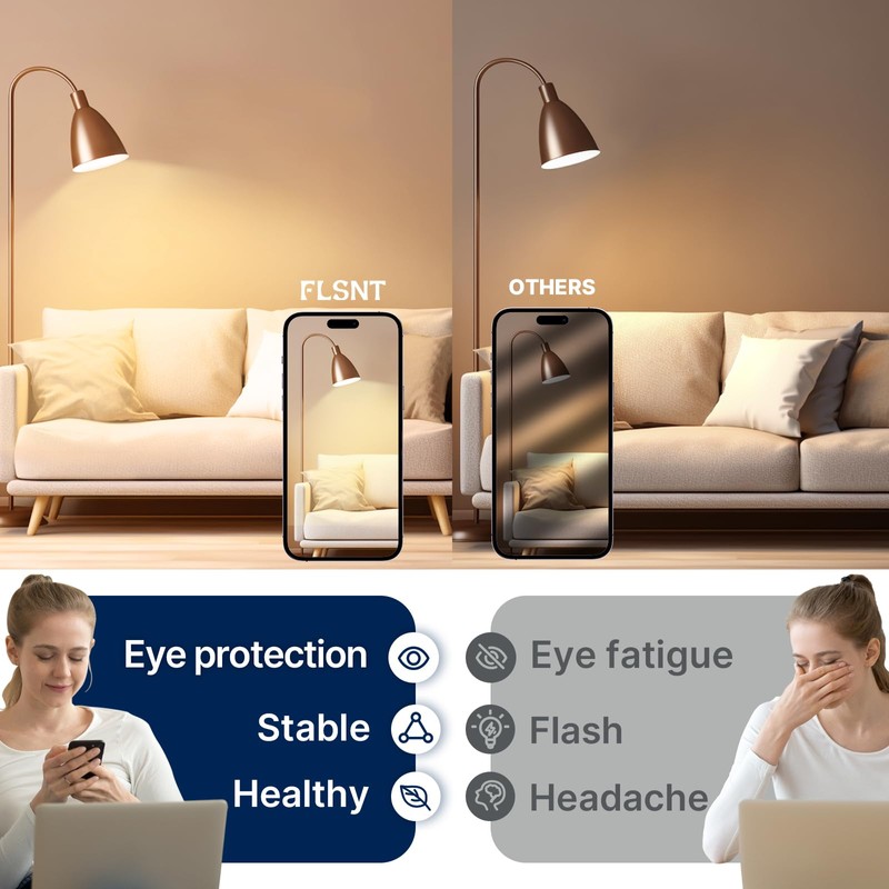 FLSNT 150W Equivalent A23 LED Light Bulbs, Efficient 17W, 2550Lumens,