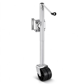 Trailer Jack for RVs & Boats – 2,000 lb Capacity with Dual PP Wheels for Adjustable Trailer Support