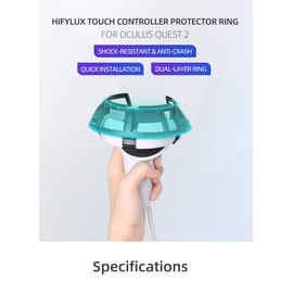 MotuTech Protective Cover for Oculus Quest 2 Bumper 1 Piece Full Protection Quick Release (White)