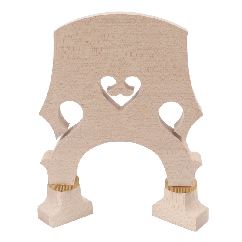 Violin Bridge Maple Wood Adjustable Brass Screw Double Bass Bridge