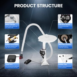 SYKRSS E7286A Eletric Fuel Pump Assembly Compatible with Dodge Durango 2011-2019, Compatible with Jeep Grand Cherokee 2011-2018, 3.0L 3.6L 5.7L 6.2L 6.4L, Replaces 5145586AA