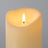 ANGELLOONG 9" x 4" Large Flameless Candles with Remote, Battery