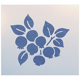Blueberry Stencil - Fruit Pattern Stencil DIY for Painting Kitchen Laser Cut Reusable Mylar Template Home Decor Crafts - The Artful Stencil