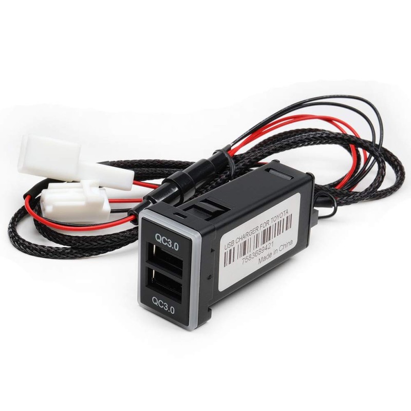 CHELINK Dual USB Charger for Toyota USB Embedded 3.1A Smartphone