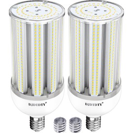 DJDTDTY 2 Pack, Super Bright 100Watt LED Corn Bulbs, E26 Base,5000K,15000LM LED Light Bulb for Garage Warehouse Workshop Barn (100W)