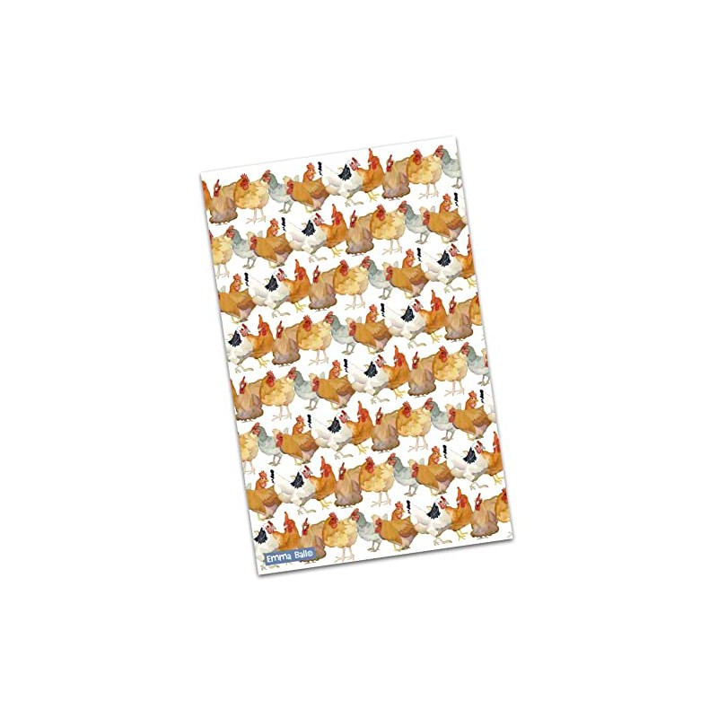 Emma Ball Tea Towel - Chickens