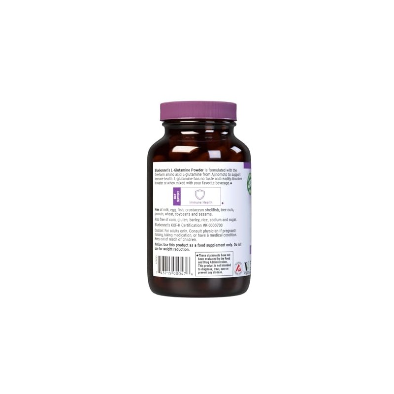 Bluebonnet L-Glutamine Powder, 4 Ounce