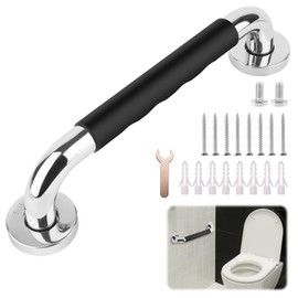 TNOMSNO Grab Bars for Seniors, 30 cm Non-Slip Grab Rail Stainless Steel Shower Bath Handle, Non-Slip Grab Rail for Pregnant Women, Seniors, Bathtub, Toilet