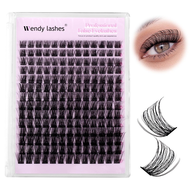 FD18-10-1018 Eyelash Extensions, C Curl, Natural Cluster Lashes, FD18-10-18 mm,
