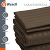 Wesell Juego de Sabanas para La Cama 2000 Hilos Cómodas