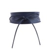 FASHIONGEN - Woman Italian leather Obi belt, CASSIANE - Navy