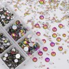 NCB 8000 Pieces 1.3-6.5mm 10 Mix Size Non Hotfix Rhinestones