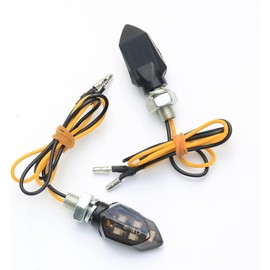 Motorcycle Indicator, 12 V E24 M8 Mini LED Indicator Motorcycle, IP65 5 LED E-Mark Tested Binker Universal, Suitable for Motorcycles, Scooters, All Terrain Vehicles (ATVs), Off-Road Vehicles
