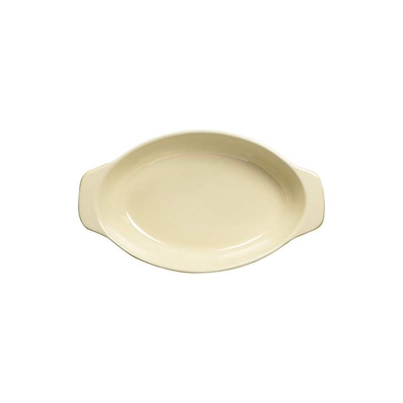 DELISH KITCHEN Pearl Metal Au Gratin Plate, Yellow, 7.5 x