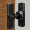 Black Barn Door Latches, 90/180 Degree Gate Lock, Flip Gate