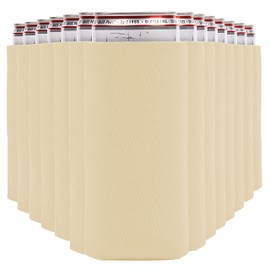 White Claw Slim Can Cooler Sleeves (14-Pack) - Soft Insulated Koolies for Slim Cans - Sand