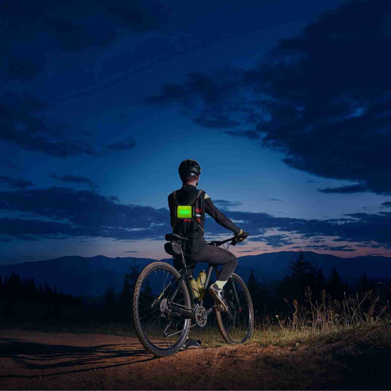 LED Reflective Vest USB Rechargeable Remote Control Turn Signal Light