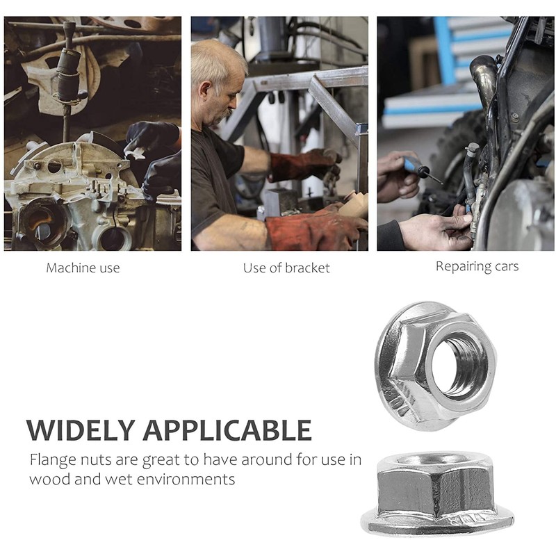 TERF® M6 Serrated Flange Hex Nut M6 (6mm) Hexagonal Serrated