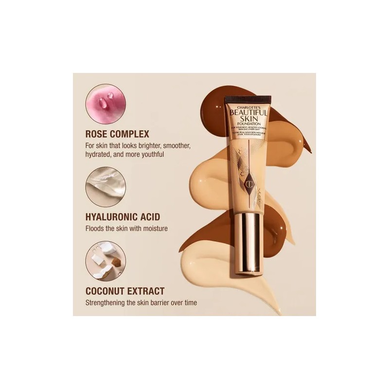 Base Charlotte Tilbury Beautiful Skin Cobertura Media Tono 07 Neutral