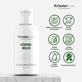 Kräutermax Body Milk Shea Butter & Coconut + 1 x 250 ml