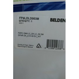Belden FP4LDLD003M FiberExpress Patch Cord OM4 LC Duplex 3 m L (9ft)